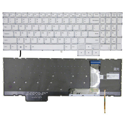 Lenovo IdeaPad Gaming 3 16IAH7, Gaming 3 16ARH7, Gaming 3 15IAH7, Gaming 3 15ARH7, Y9000X R9000X 2022, white backlit US keyboard