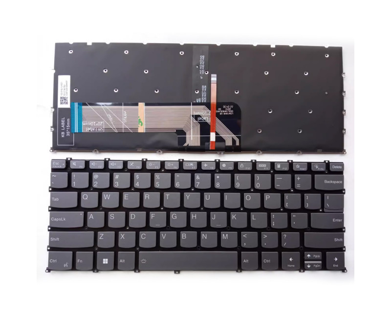 Lenovo IdeaPad Slim yoga 7-14ACN06 7-14ACN6 82L0 82L1 82N7 gray backlit US keyboard - additional view 