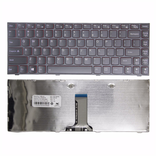 Lenovo Ideapad Y400 Y410 Y430P red US keyboard - main product image