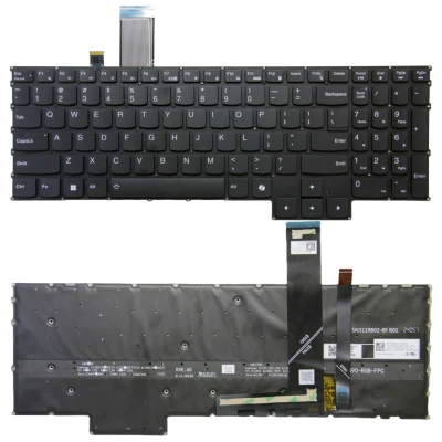 Lenovo Legion 5 15IRX9 15APH9, Legion pro 5 16IRX9, Legion pro 7 16IRX9H, black RGB backlit US keyboard