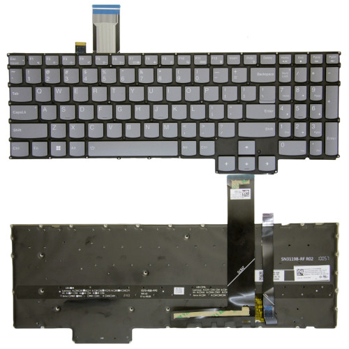Lenovo Legion 5 15IRX9 15APH9, Legion pro 5 16IRX9, Legion pro 7 16IRX9H, gray RGB backlit US keyboard - main product image