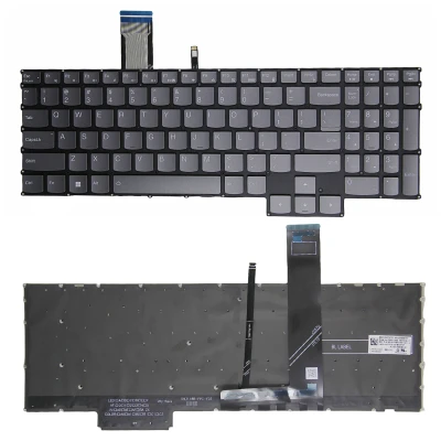Lenovo Legion 5 15IRX9 15APH9, Legion pro 5 16IRX9, Legion pro 7 16IRX9H, gray backlit US keyboard