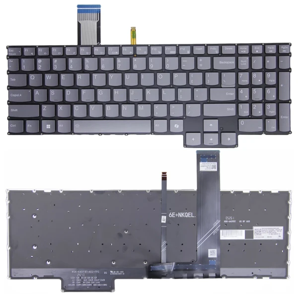Lenovo Legion 5 15IRX9 15APH9, Legion pro 5 16IRX9, Legion pro 7 16IRX9H, gray backlit US keyboard AI - main product image