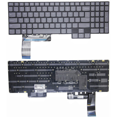 Lenovo Legion 7-16ITHg6, Legion 7-16ACHg6, R9000K Y9000K 2021, RGB gray backlit US keyboard