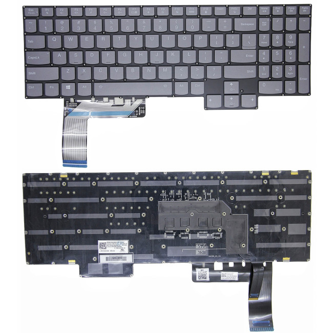 Lenovo Legion 7-16ITHg6, Legion 7-16ACHg6, R9000K Y9000K 2021, RGB gray backlit US keyboard - main product image