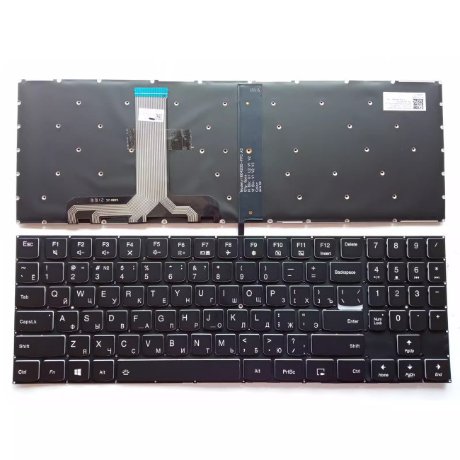Lenovo Legion Y7000 Y7000P-1060 Y530 Y530-15ICH black backlit Russian RU keyboard - main product image