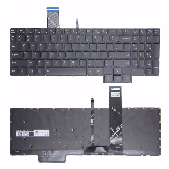 Lenovo Legion 5-17ARH05H, 5-17IMH05, 5-17IMH05H, black backlit US keyboard original - main product image