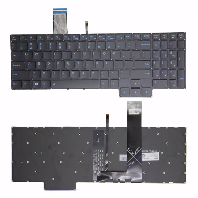 Lenovo Legion 5P-15ARH05H, 5P-15IMH05, 5P-15IMH05H, blue word backlit US keyboard - main product image