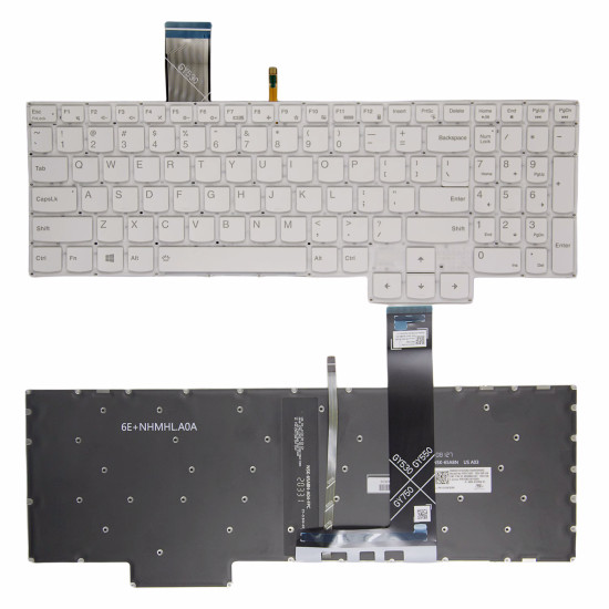 Lenovo Legion 5 Pro-16ACH6, Pro-16ACH6H, Pro-16ITH6, Pro-16ITH6H, white backlit US keyboard - main product image