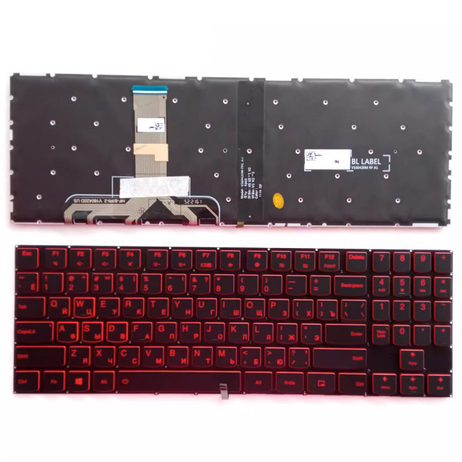 Lenovo R720 R720-15IKB Y520 Y530 Y7000 Y7000P red backlit Russian RU keyboard - main product image