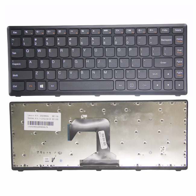 Lenovo S400 S405 S300 S410 S300A S310 S310A S400U S400T S415 S435 S436 S40-70 M40-70 M40-80 TOUCH black frame US keyboard - main product image