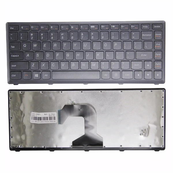 Lenovo S400 S405 S300 S410 S300A S310 S310A S400U S400T S415 S435 S436 S40-70 M40-70 M40-80 TOUCH black frame US keyboard OEM - main product image