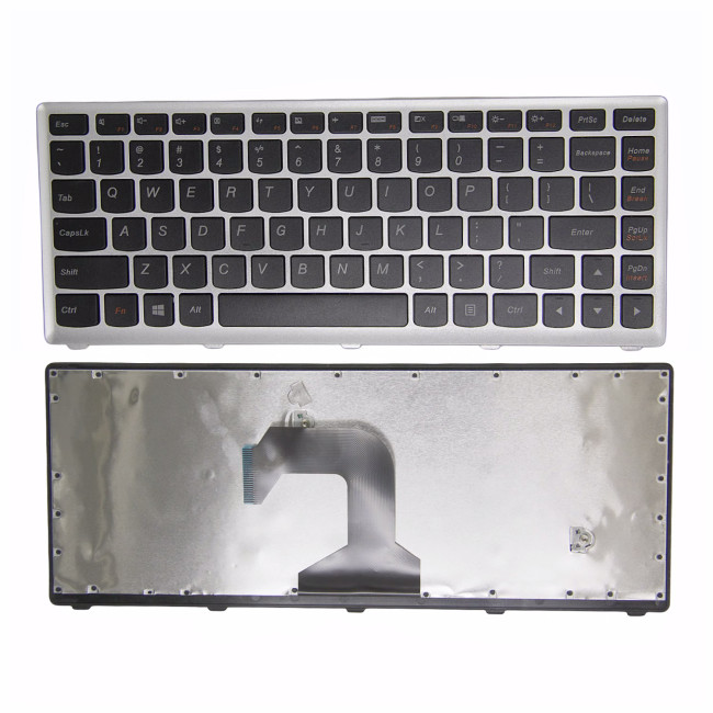 Lenovo S400 S405 S300 S410 S300A S310 S310A S400U S400T S415 S435 S436 S40-70 M40-70 M40-80 TOUCH silver frame US keyboard OEM - main product image