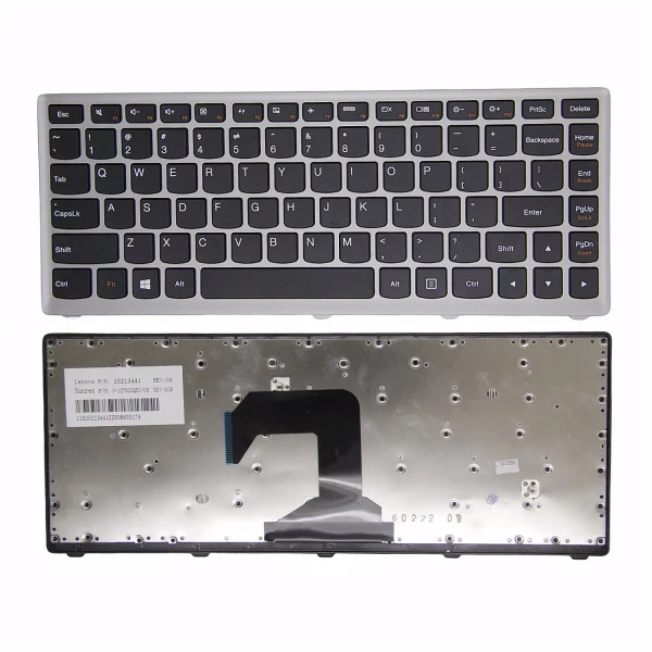 Lenovo S400 S405 S300 S410 S310 S415 S435 S436 S40-70 M40-70 M40-80 silver frame US keyboard - main product image