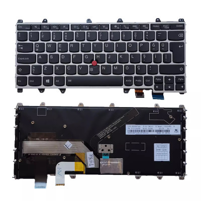Lenovo THINKPAD yoga 260 370 X380 silver frame backlit Turkish TR keyboard
