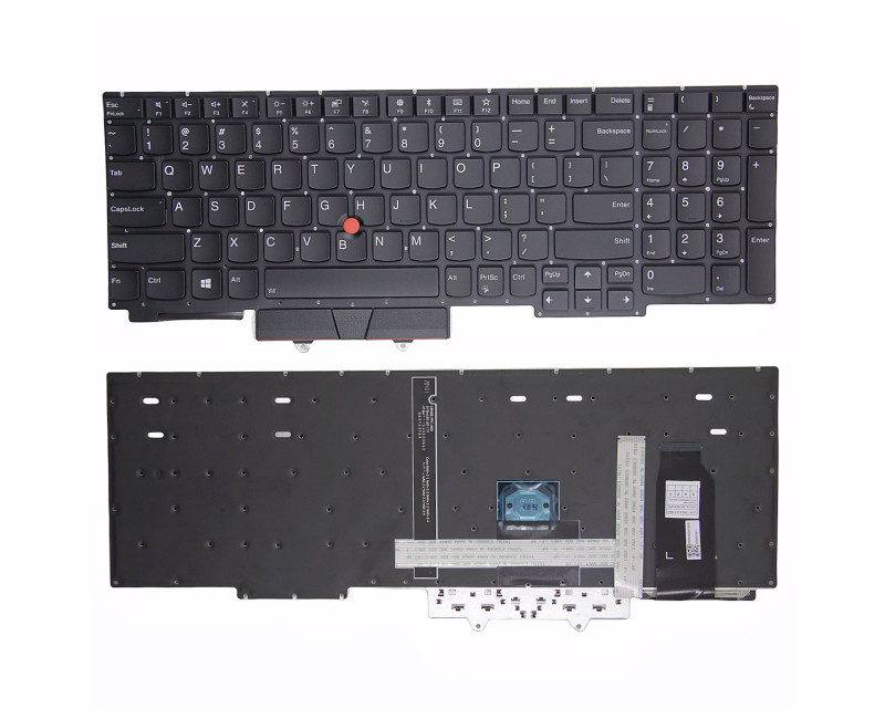 Lenovo Thinkpad E15 Gen 1 Gen 2 Gen 3 Gen 4 R15 backlit US keyboard original - additional view 