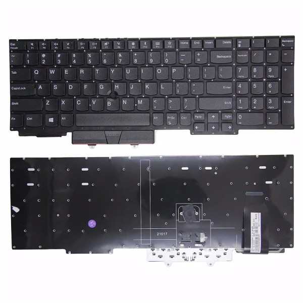 Lenovo Thinkpad E15 Gen 1 Gen 2 Gen 3 Gen 4 R15 no trackpoint US keyboard OEM - main product image
