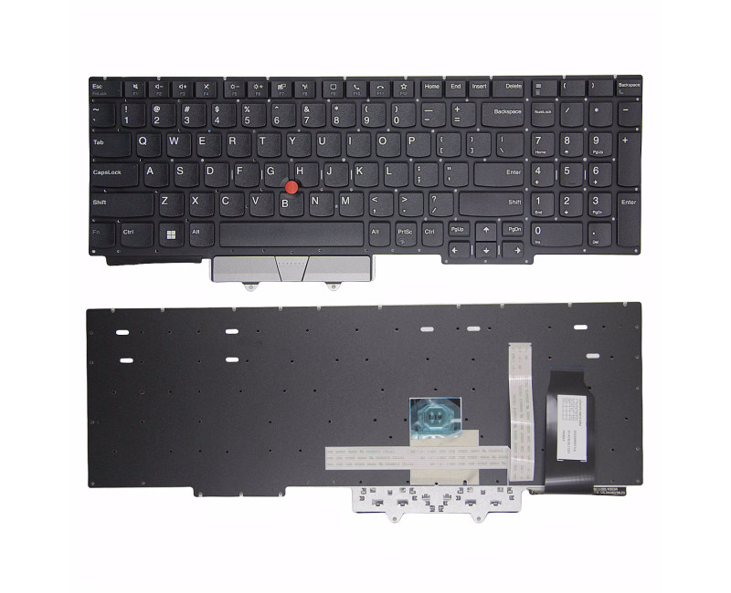 Lenovo Thinkpad E15 Gen 1 Gen 2 Gen 3 Gen 4 R15 silver US keyboard original - additional view 