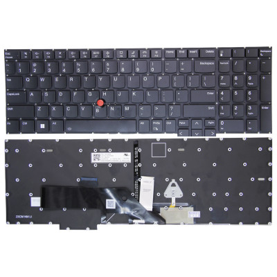 Lenovo Thinkpad E16 Gen 1, Thinkpad E16 Gen 2, black backlit US keyboard