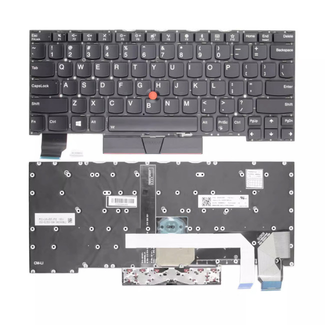 Lenovo Thinkpad X280 A285 X390 X395, X13 Gen 1, L13 Gen 1 Gen 2, L13 yoga Gen 1 black backlit US keyboard original - main product image