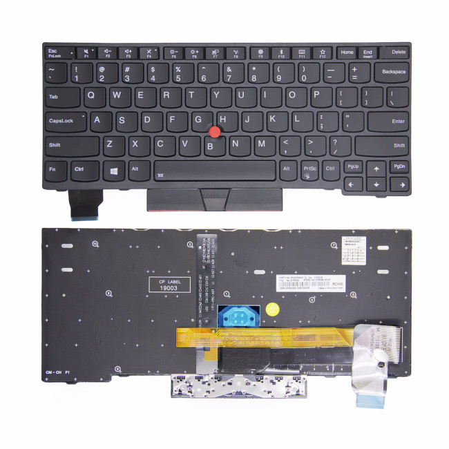 Lenovo Thinkpad X280 A285 X390 X395, X13 Gen 1, L13 Gen 1 Gen 2, L13 yoga Gen 1 black frame backlit US keyboard high copy - main product image