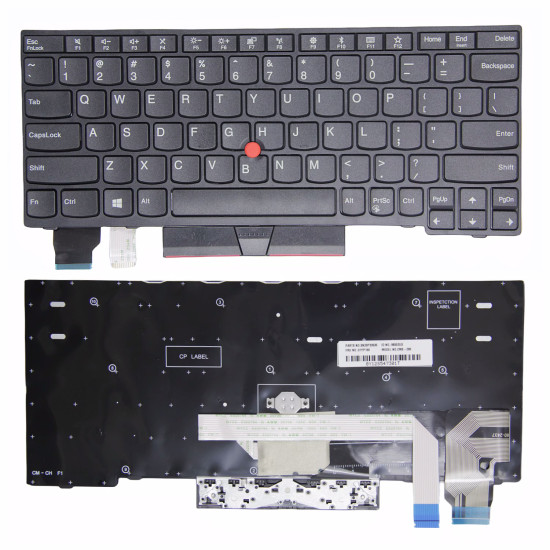 Lenovo Thinkpad X280 A285 X390 X395, X13 Gen 1, L13 Gen 1 Gen 2, L13 yoga Gen 1 black frame with trackpoint US keyboard OEM - main product image