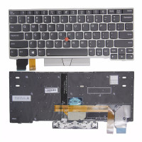 Lenovo Thinkpad X280 A285 X390 X395, X13 Gen 1, L13 Gen 1 Gen 2, L13 yoga Gen 1 silver frame backlit US keyboard original