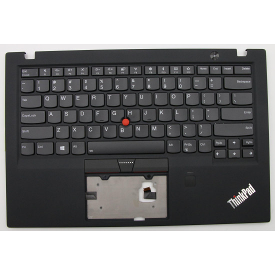 Lenovo thinkpad X1 Carbon 5th 2017, 01LX508, black backlit US keyboard palmrest - main product image
