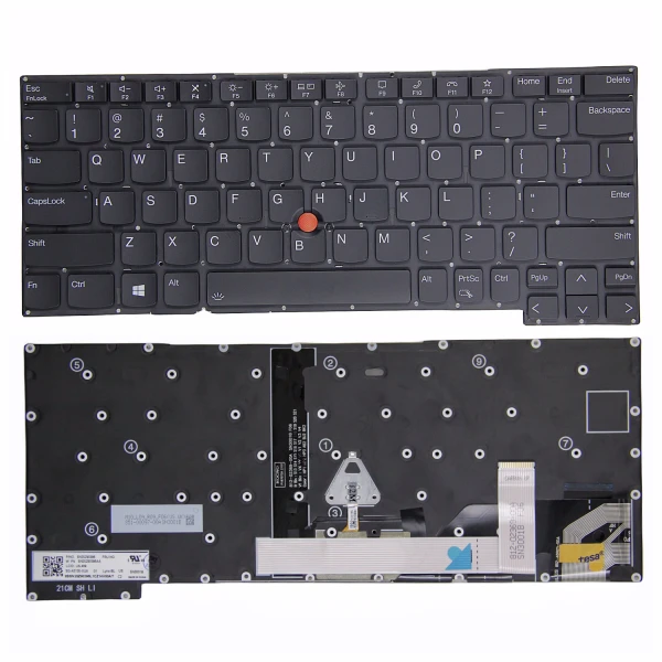 Lenovo thinkpad X13 yoga Gen 2 Gen 3 backlit US keyboard original - main product image