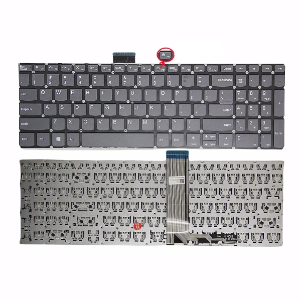 Lenovo XIAOXIN 16 IRL8 ABR8 IAH8 Slim 5 16 15P IMH gray F10 Lock US keyboard OEM - main product image