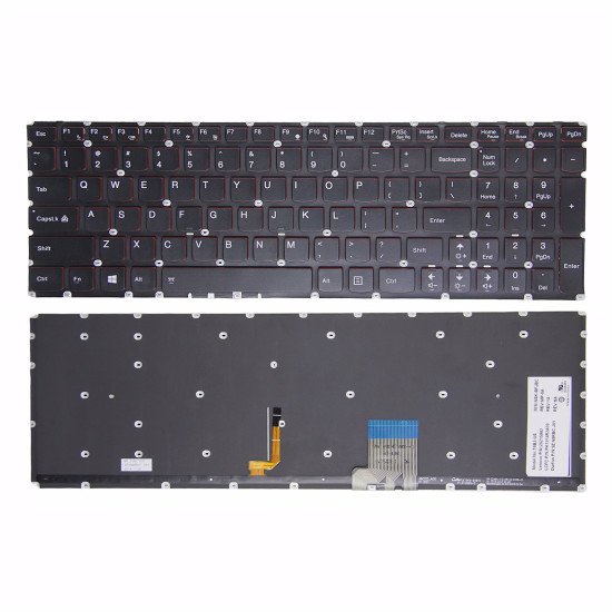 Lenovo Y50-70 U530 Y50P red backlit US keyboard - main product image