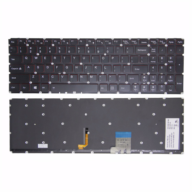 Lenovo Y50-70 U530 Y50P red backlit US keyboard - main product image