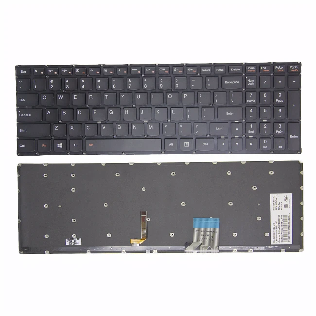 Lenovo Y50-70 Y70 U530 Y50P black backlit US keyboard - main product image