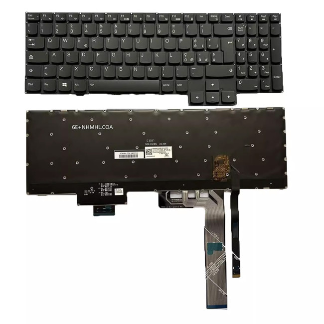 Lenovo Y7000 2020 R7000 Y7000P R7000P 2020 7 color backlit Italian IT keyboard - main product image