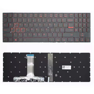 Lenovo Y7000P, Y7000, Y530-15ICH, Y540-15IRH, Y540-17IRH, red backlit US keyboard OEM