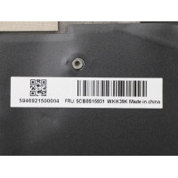 Lenovo yoga C630-13Q50 5CB0S15931 gray backlit UK keyboard palmrest - additional view 1