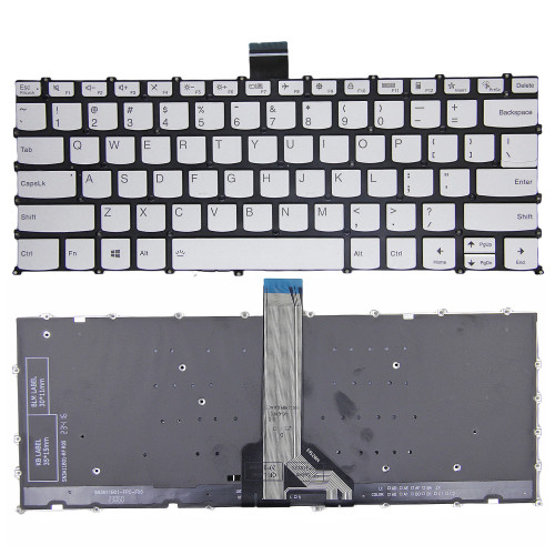 Lenovo yoga Slim 6 14IAP8 14IRP8 14APU8 14IRH8, silver backlit US keyboard - main product image