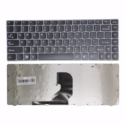 Lenovo Z460 Z465 gray frame US keyboard OEM