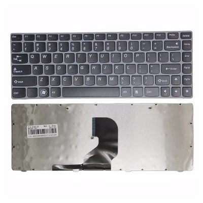 Lenovo Z460 Z465 gray frame US keyboard OEM