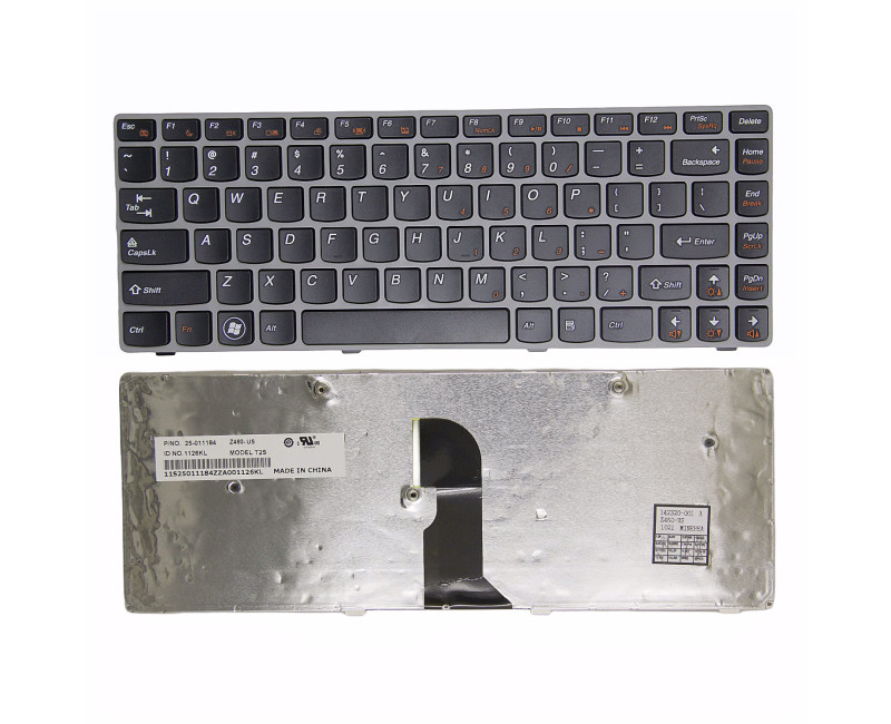 Lenovo Z460 Z465 gray frame US keyboard original - additional view 