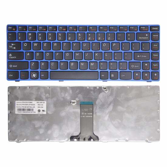 Lenovo Z470 Z370 Z375 Z370A Z470A Z475A blue frame US keyboard original - main product image