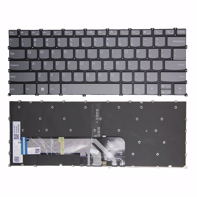 Lenovo yoga Slim 7 Pro-14ACH5, yoga Slim 7 Pro-14ARH5, yoga Slim 7 Pro-14IHU5, yoga Slim 7 Pro-14ITL5, F10 call gray backlit US keyboard - main product image