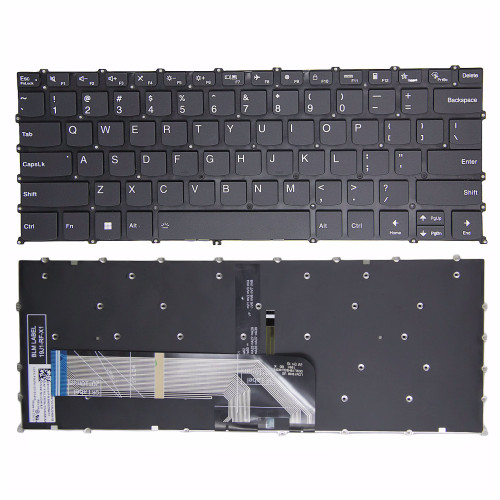 Lenovo Flex 7 14IAU7 14IRU8, F10 lock black backlit US keyboard - main product image
