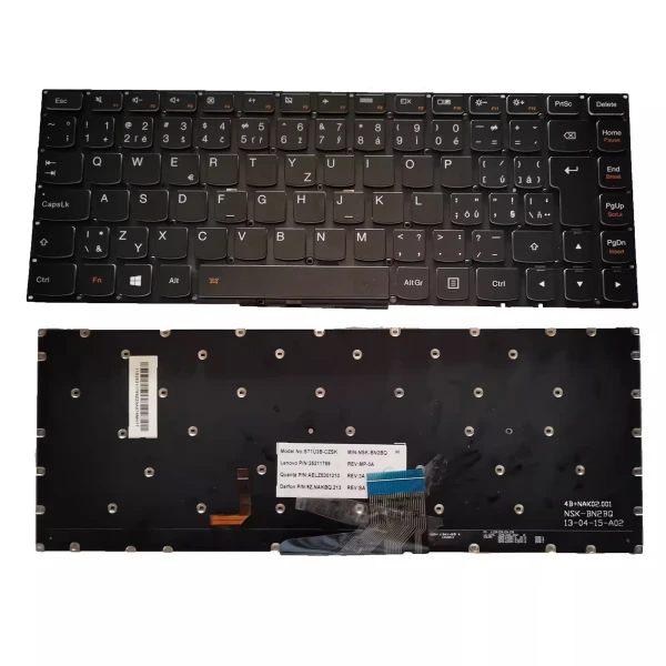 Lenovo ideapad U430 U430P U330 U330P backlit Czech CZ keyboard - main product image