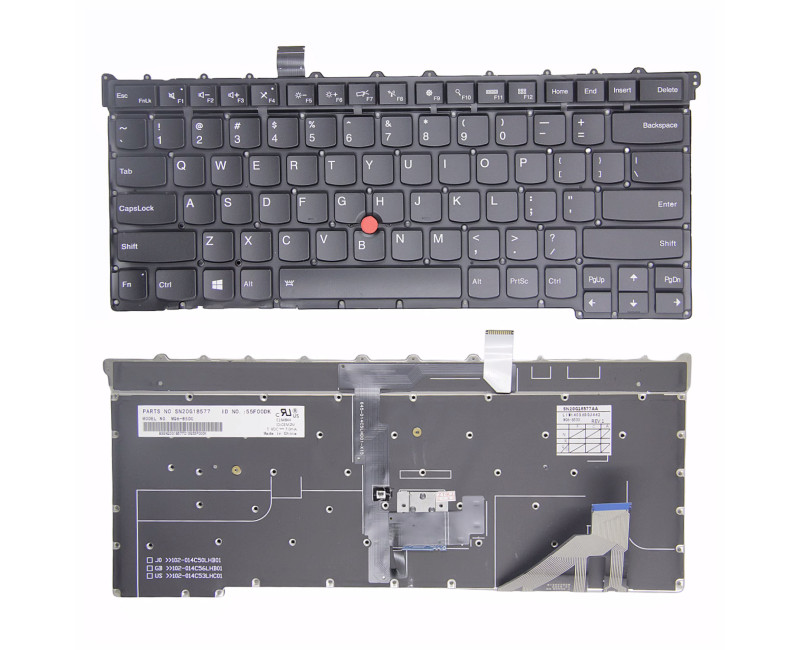 Lenovo thinkpad X1 Carbon 3th Gen 2015 backlit US keyboard high copy - additional view 