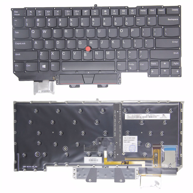 Lenovo thinkpad X1 Carbon 5th Gen 5 2017, X1 Carbon 6th Gen 2018 backlit US keyboard original - main product image