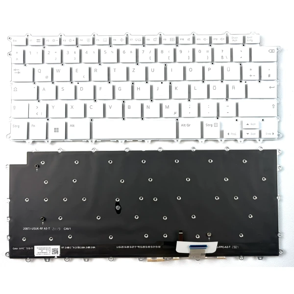 LG 14U70Q, 14U70Q-G, 14U70Q-N, German DE keyboard white - main product image