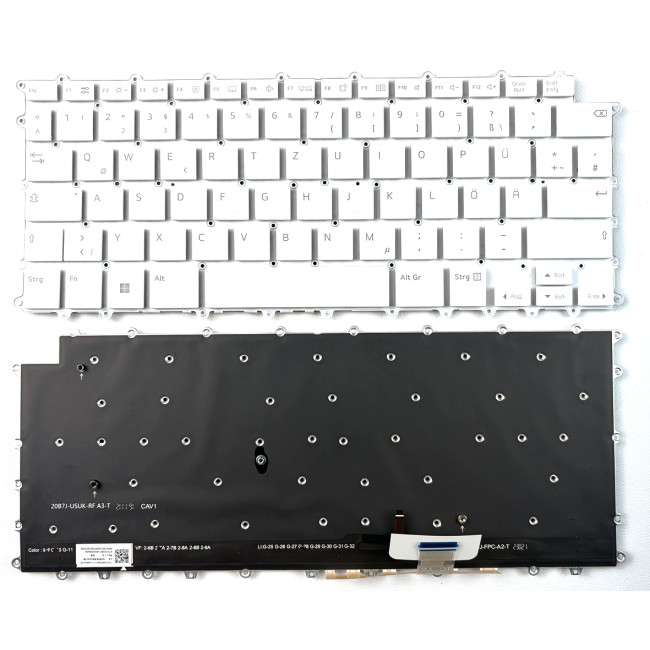 LG 14U70Q, 14U70Q-G, 14U70Q-N, German DE keyboard white - main product image
