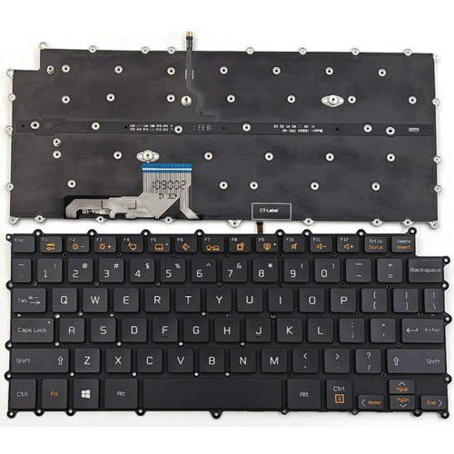 LG Gram 13Z980, 13ZD980, 13Z990, 14Z980, 14ZD980, 14Z990, 14Z90N, 14ZD90N, 14T90N, black backlit US keyboard - main product image