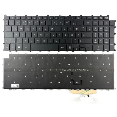LG Gram 17Z90P, 17Z90PE, 17Z90P-G, 17Z90P-K, 17Z90P-N, 17Z95P, backlit German DE keyboard black